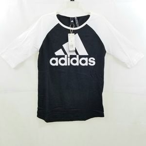 New adidas womens baseball crew neck